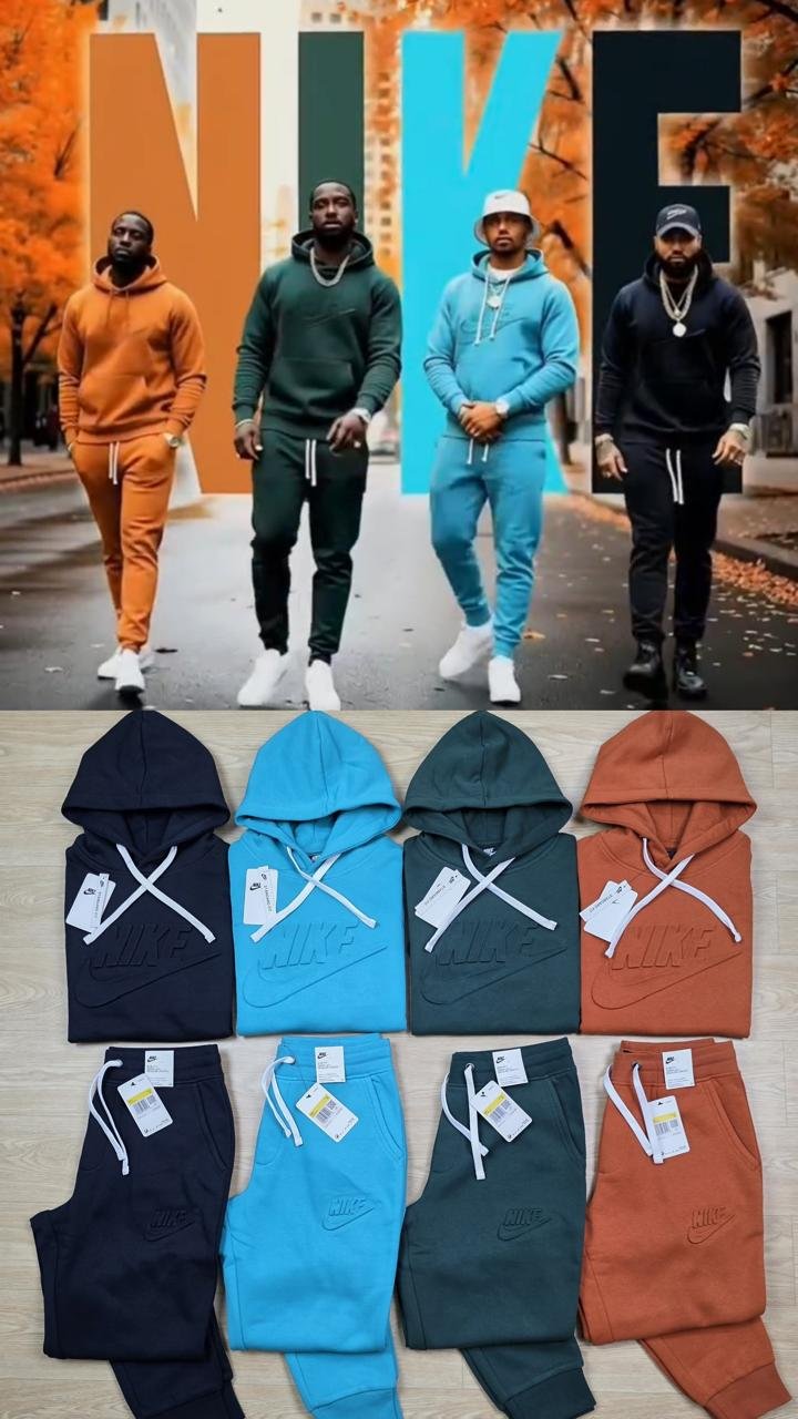 Nike Embossed Sweat Suit Set